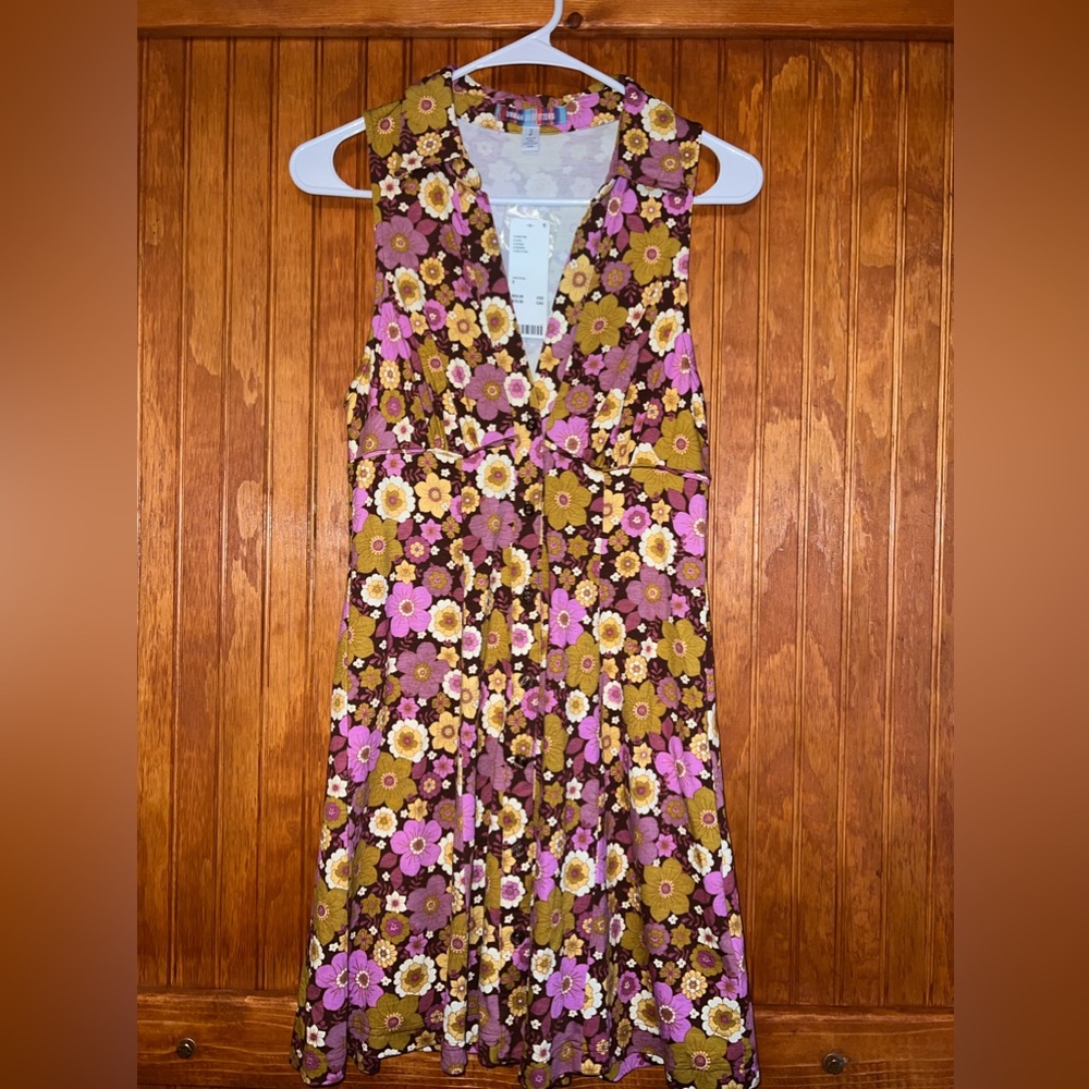 Urban Outfitters NEW WITH TAGS Floral Fall Tank Dress SIZE SMALL